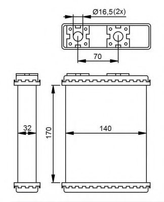 NRF 52230 Heat Exchanger, interior heating